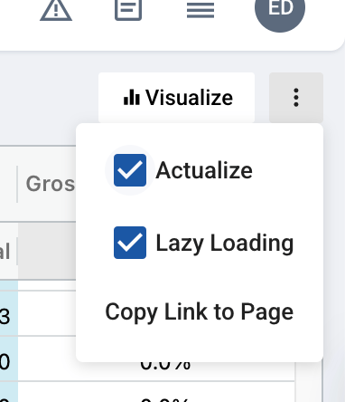 Lazy Loading toggle in the Allocation Plan more-options menu